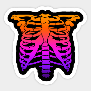 Skeleton Rib Cage ✅ Halloween Sticker